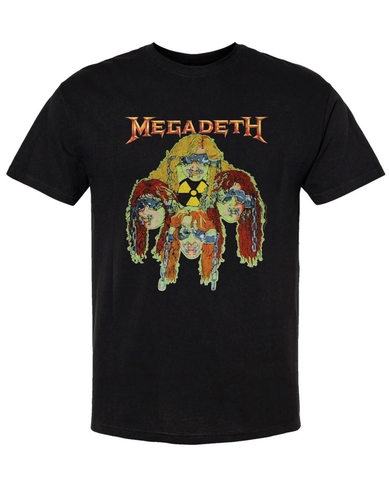 MEGADETH cd lgo NUCLEAR GLOWHEADS Official SHIRT XL New rust in peace sells M
