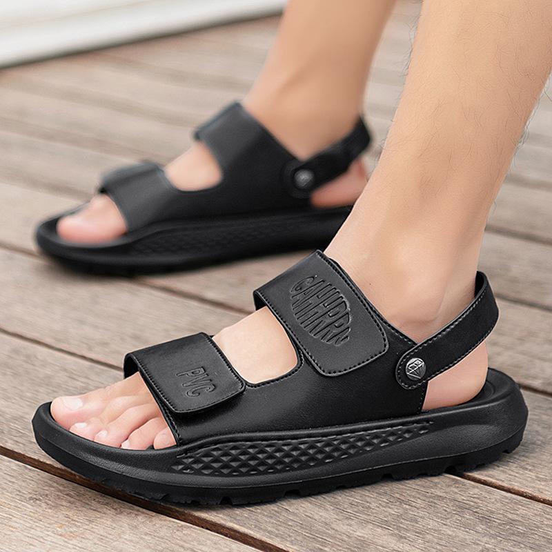Sandals men's summer new Velcro trend slippers dual-purpose men's casual driving casual beach shoes