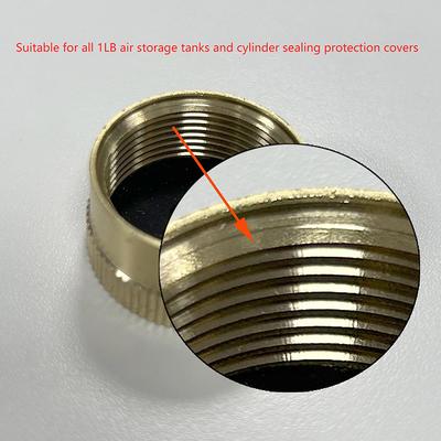 Brass Refill Cap 1 Lb Propane Bottle Gas Tank Cylinder Sealed Cap Protect Cap For Outdoor Stove
