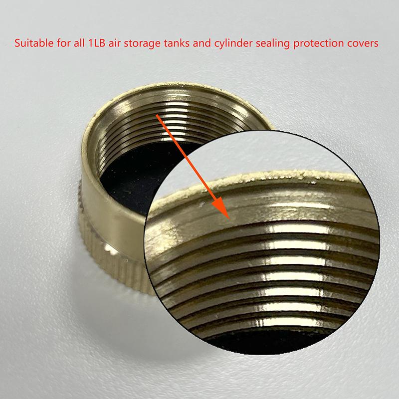 

Brass Refill Cap 1 Lb Propane Bottle Gas Tank Cylinder Sealed Cap Protect Cap For Outdoor Stove one size