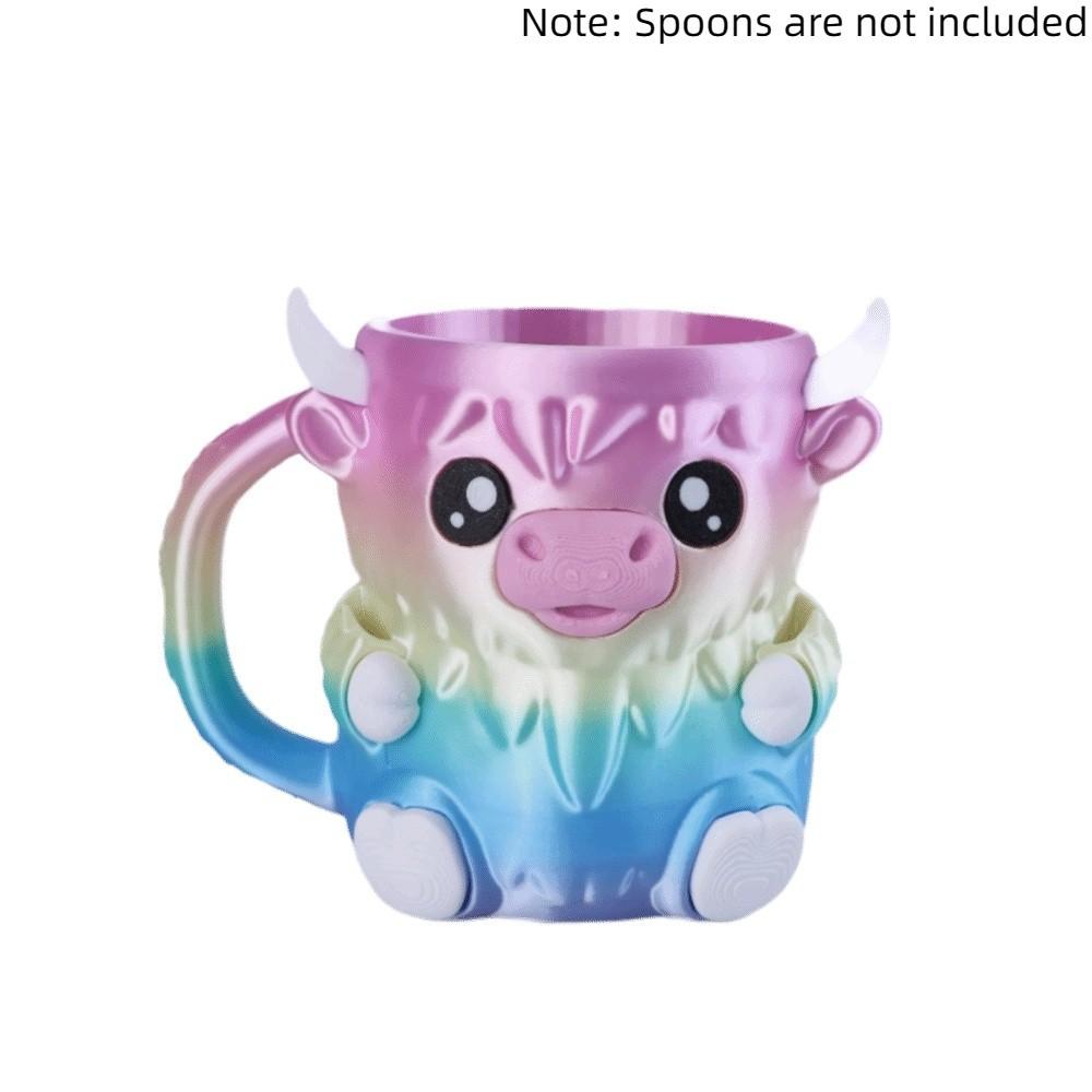 Höglandsboskap Glassbägare Frysskyddshandtag Läckagesäker Glassbägarehållare 3D-utskriven Isolerad