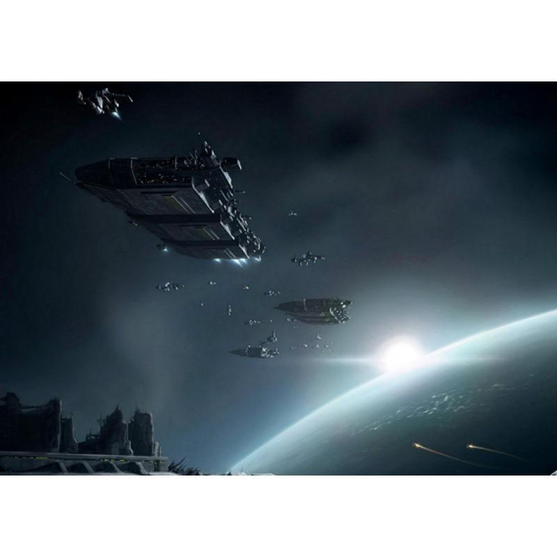 Fantasy Scenery Poster with Free Shipping - Decorative Kraft Paper Photo Frame Mural Wall Hanging White card paper (non-adhesive) 30*42 cm