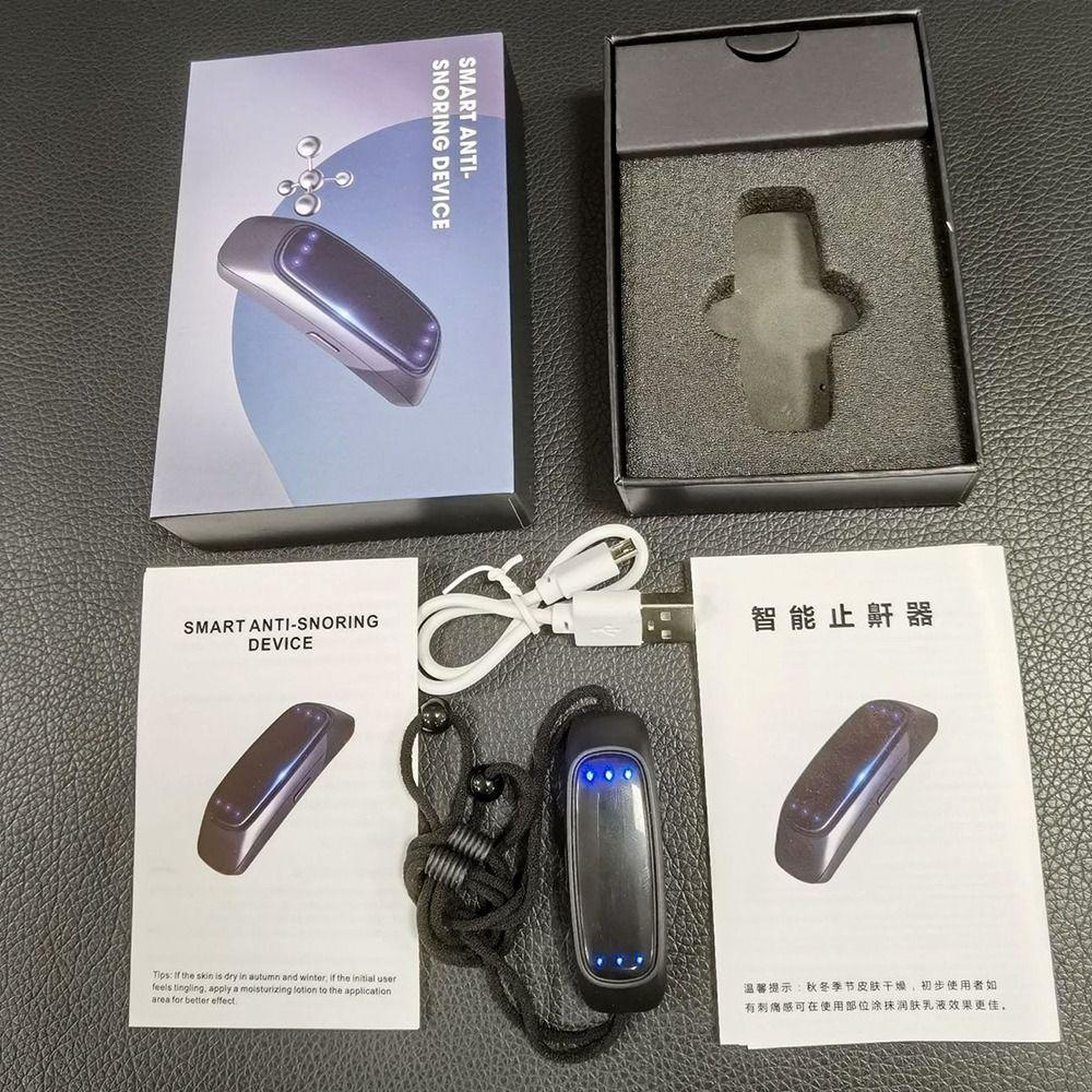 For Men Women Smart Anti Snoring Device Electric Snoring Corrector EMS Pulse Snoring Stop