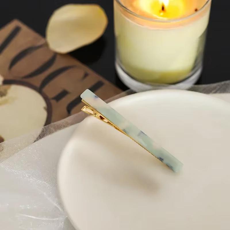 1PCS Fashion Alligator Clips Acetate Zinc Alloy Hair Clips Simple Rectangle Hair Clips Headwear Woman Hair Accessories