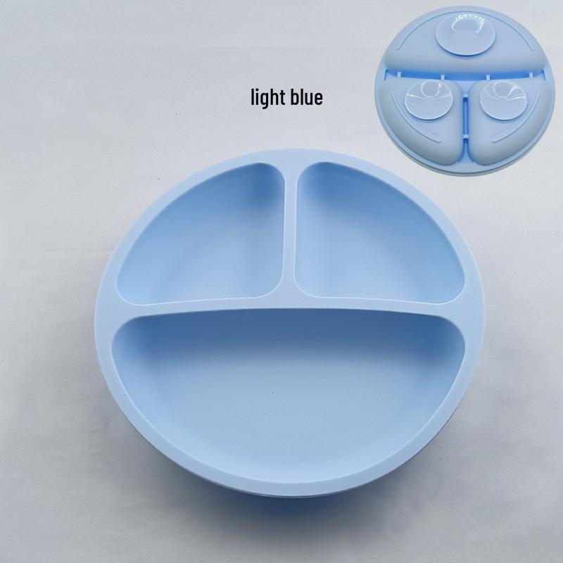 Spot Silicone Divided Baby Plate - Suction Bowl for Infant Feeding and Training