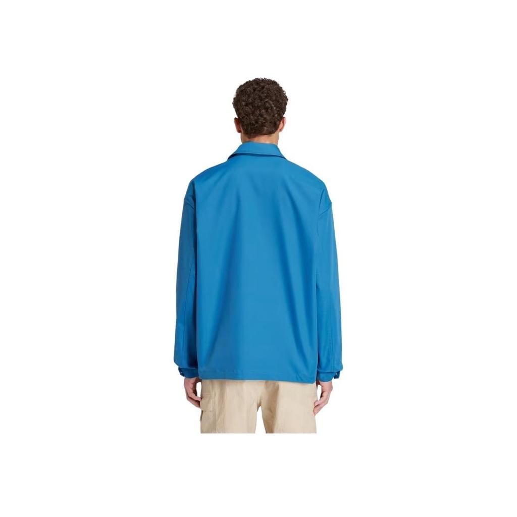 Adidas Originals Spezial SS24 Single-Breasted Lapel Long Sleeve Jacket Men Outerwear Blue IT4262