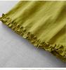Korean-Style Summer Linen Ruffle Midi Skirt for Women