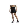 Solid Color Logo Elastic High-Waist Straight Shorts Women Bottoms Black DX6025-010