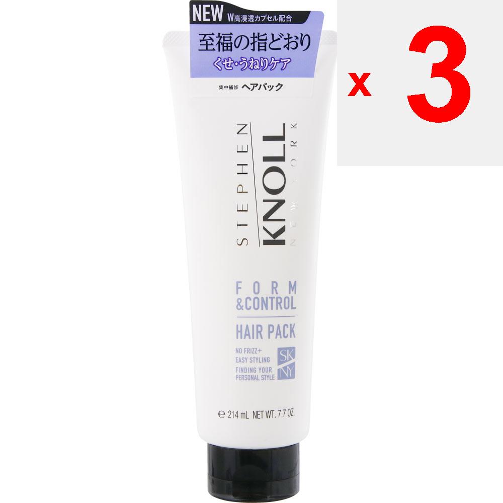 Kose Steven Knoll Form Control Haarpackung mit 220 g Shampoo/Spülung (Prämie) Eine kleine Menge auf die gesamte Haarlänge auftragen und 2-3 Minuten einwirken lassen