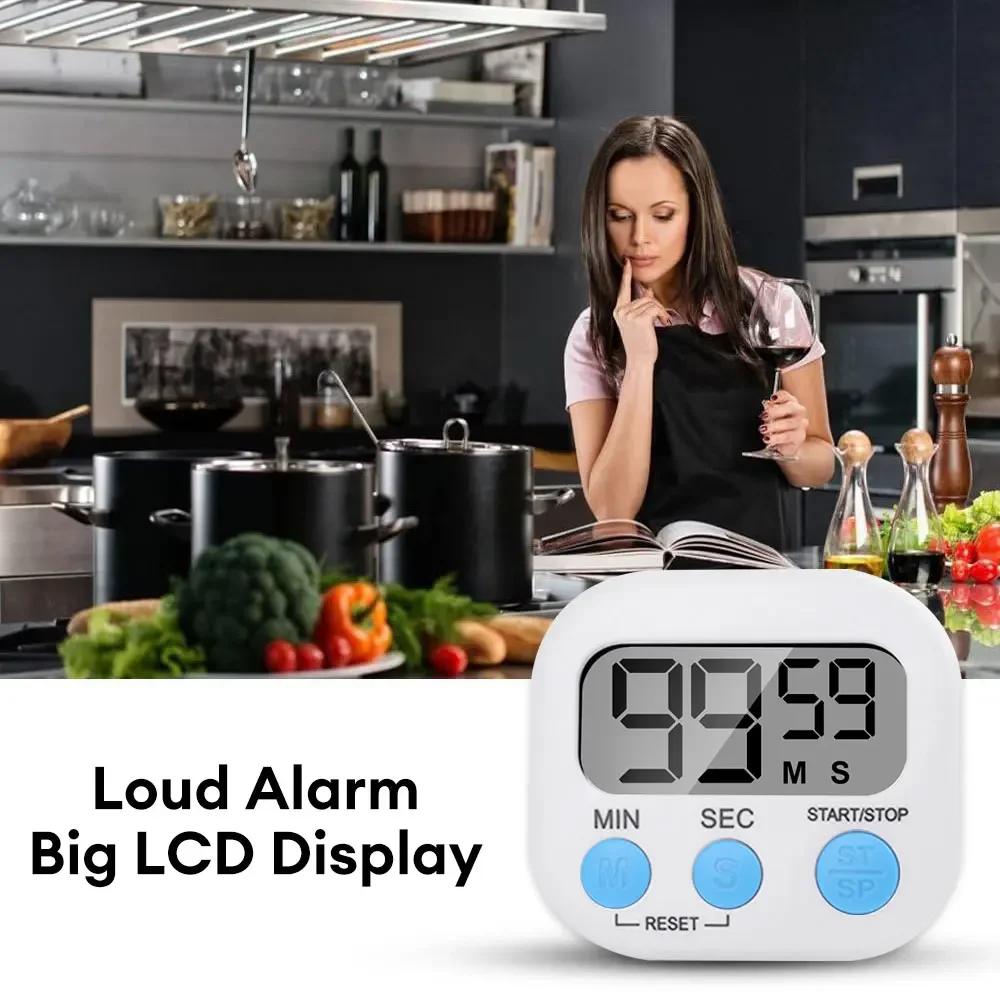 Tool Clock Cuisine Cooking Alarm Stopwatch Tools Chronometer Digital Timer Egg Reminder Home Electronic Sports Countdown LCD Bar