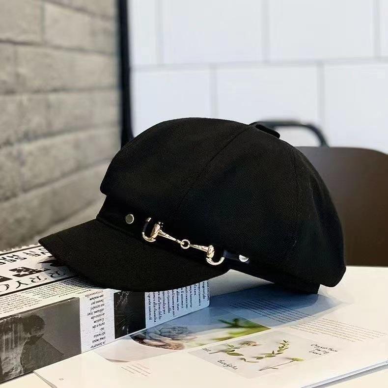 Autumn and Winter New Beret Sunshade Cap High Quality Small Fragrant Octagonal Hat Women's Versatile Trend Foreign Hat