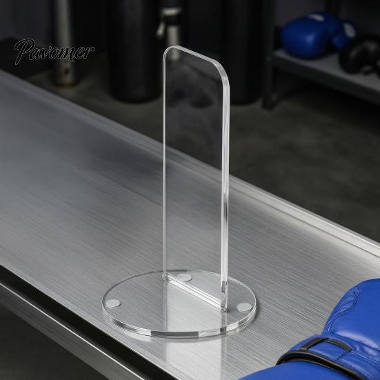 Countertop Boxing Glove Rack Acrylic Display Stand, Non-slip Base Holder, Holder for Vertical Storage Home Gym Training Sports Gloves Stand