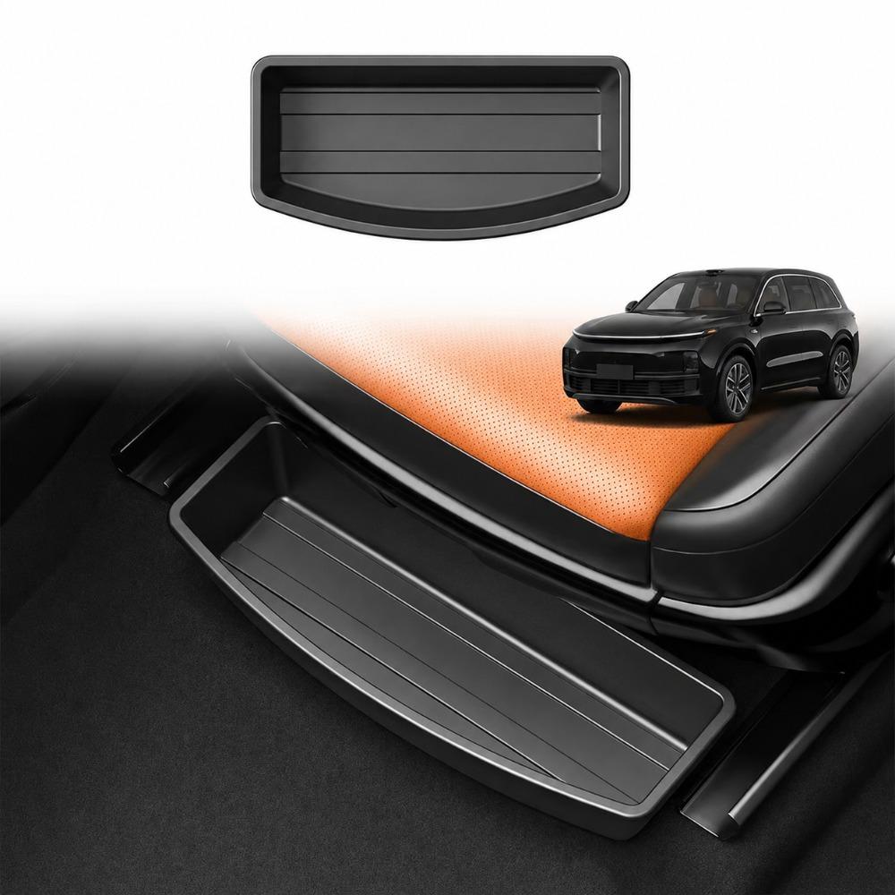 Non Slip Under Seat Storage Box Removable Car Seat Storage Organizer for Vehicles Black