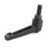 Black Color Clamping Lever Adjustable Handle with External Thread (M8*16)