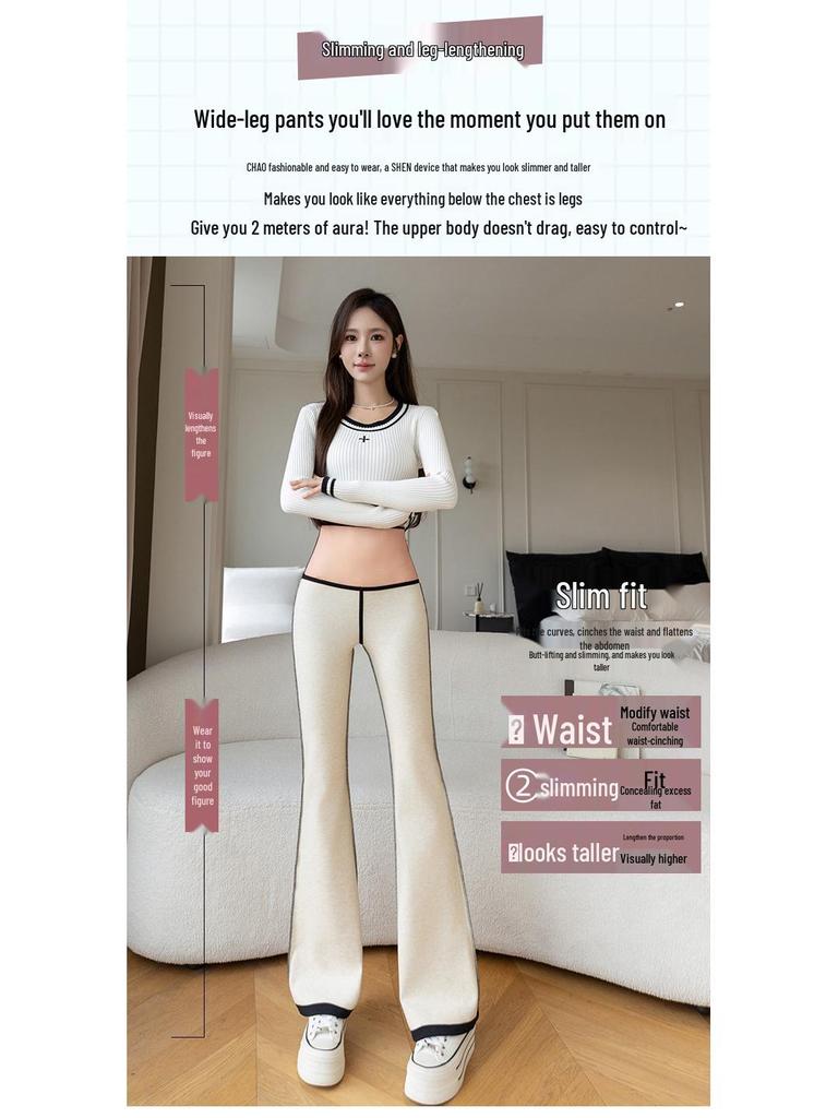 Women's Fleece-Lined High-Waisted Shark Flare Yoga Pants - Plus Size Warm Winter Leggings