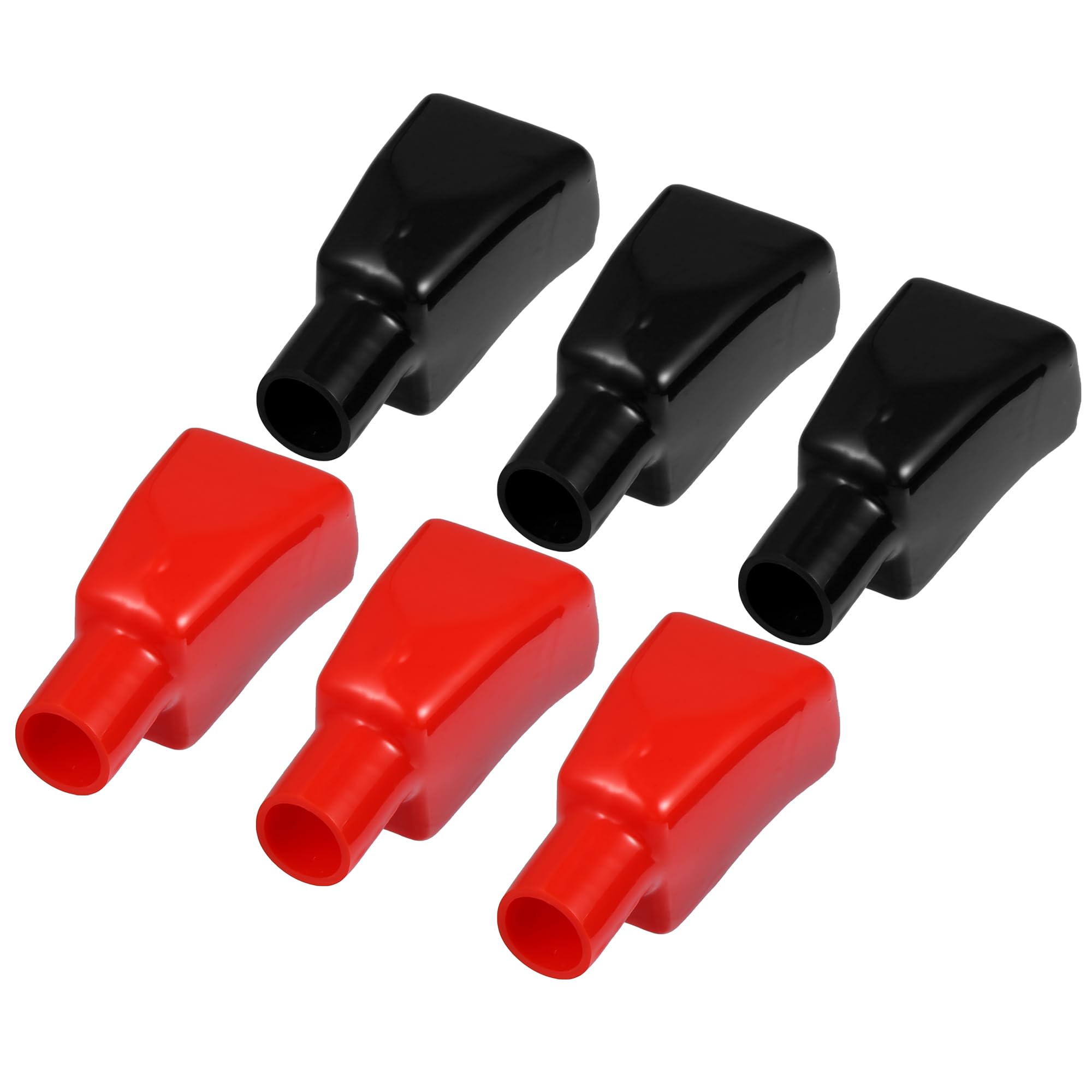 

VekAuto 3 Pairs 92mm Length 20mm Width 0.79inch Car Post Cap for Motorcycle Truck Marine PVC Red Black чёрный