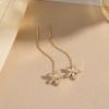 Snowflake Ear Thread Long Tassel Earrings Summer Unique Design Luxury Chic Drop Earrings for Women
