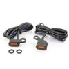 Rise Corporation Harley Sportster Softail Dyna LED Relocation Micro Mini Turn Signal Black Body Amber Lens for XL883 XL1200
