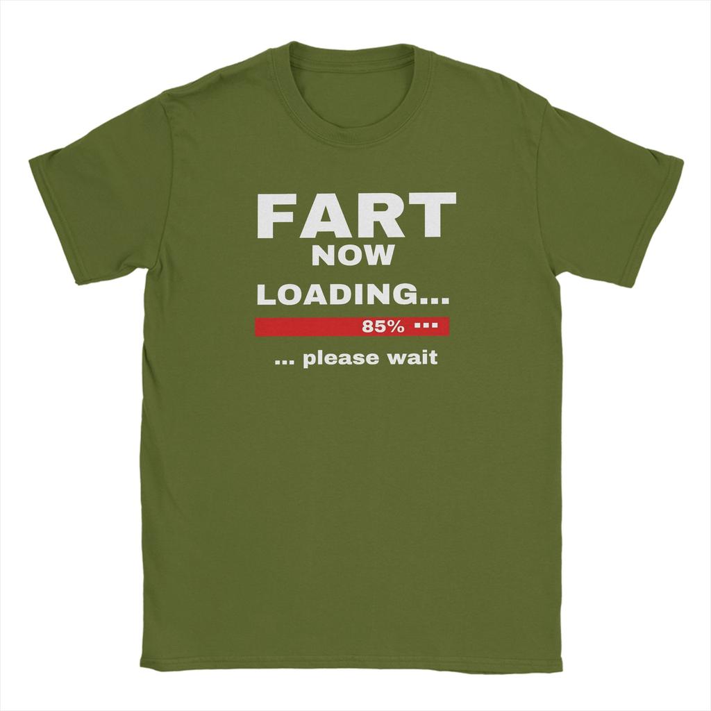 Warning Fart Now Loading TShirt Unisex Humorous 100 Cotton Tees Round Neck Short Sleeve T Shirt Plus Size Clothes