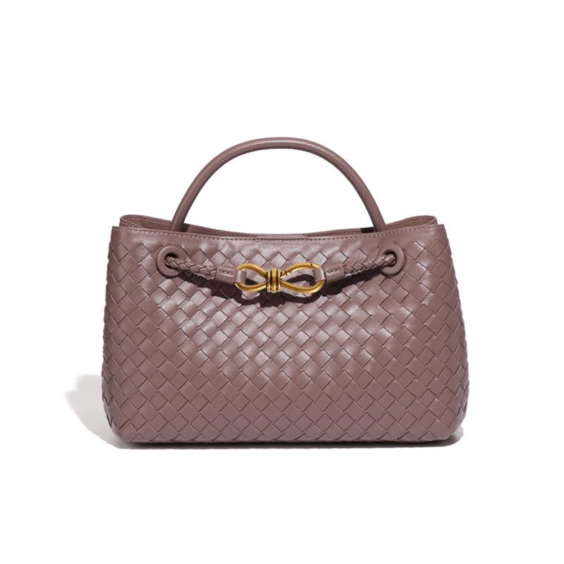 Fashionable Horizontal Hand-woven Bag, Women's Casual Large-capacity Single-shoulder Crossbody Bag, Commuting High-end Handbag