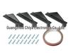 Universal Carbon Fiber-Pattern Rear Spoiler Kit for Cars