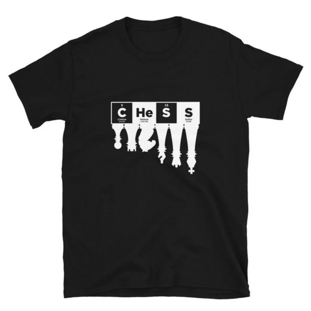 T-shirt Unisex Elementi degli Scacchi Pezzi Regalo Giocatore di Scacchi Tee Top Uomo Donna Girocollo Casual T-shirt Estiva Vita Quotidiana Magliette in Cotone