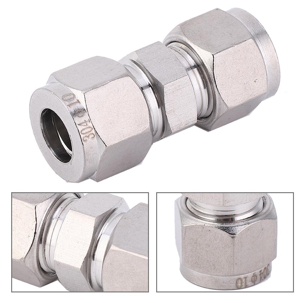 Air Hose Connector Straight Type 304 Stainless Steel Pneumatic Fitting 4mm6mm8mm10mm12mm10mm