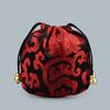 Bright Color Chinese Good Lucky Bag Auspicious Cloud Design Storage Gift Pouch