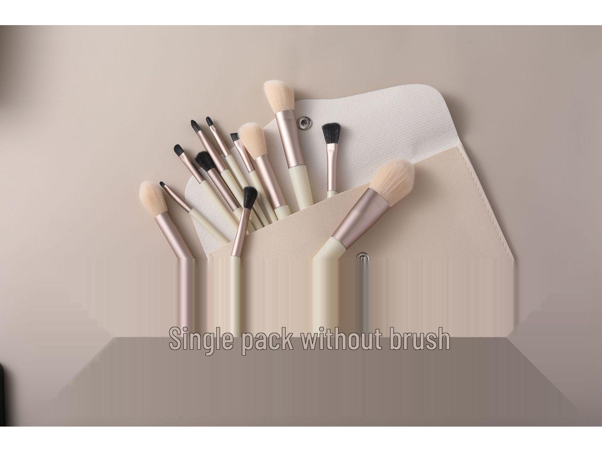 

Набор из 12 кремовых кистей Моранди с мягкой щетиной: Кисти для теней, пудры и румян