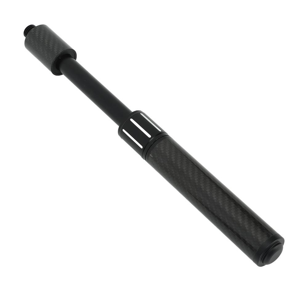 2pcs Carbon Fiber Material Pool Cue Extension Telescopic Cue Extension  Billiards Playing