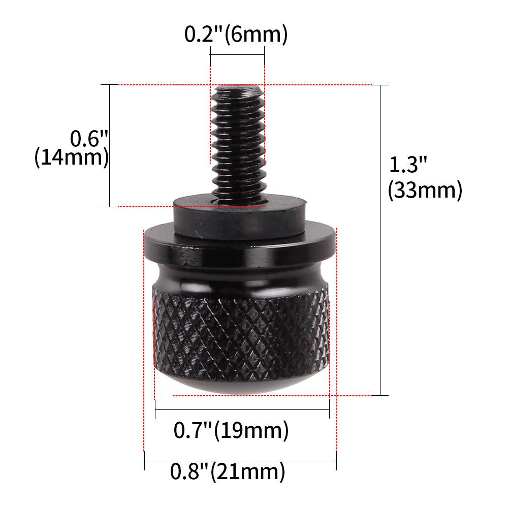 Harley Seat Screw Kit: Quick Release M6 Nuts for Motorcycle Seat Cushion & Fender Accessories