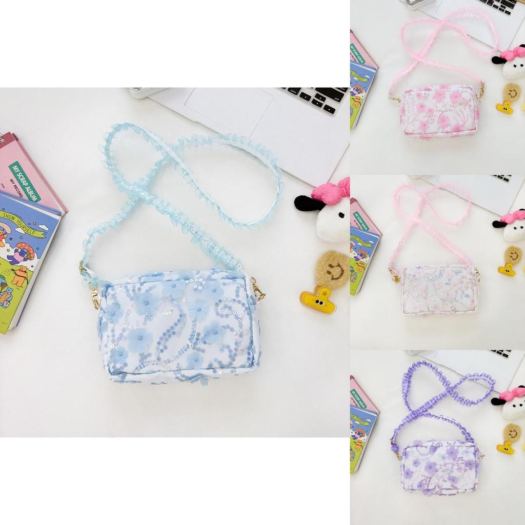 Sparkling Floral Kids Bag Adorable Fairy Shoulder Crossbody Bag For Girls 2024