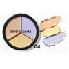 THE SAEM Cover Perfection Triple Pot Concealer 13.5g – 7 Color Correcting Cream Palette for Flawless Coverage & Contouring