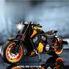 Simulation 1:10 Alloy Har Vintage Motorcycle Model with Sound and Light Diecast Toy Motorbike Collection Miniature Voiture