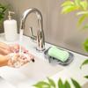 Large Silicone Soap Dish: Punch-Free, No-Drain Creative Bathroom Holder