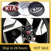 2026 Hot Adesivo per Auto 4 Pezzi 56mm 60mm Coprimozzi Centrali per Ruote Auto Decorazione Tappo Mozzo Per KIA Ceed Sorento K5 Rio Sportage Soul