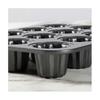12-Cavity Canele Mold Cake Pan Non-Stick Canele Muffin Bakeware Cupcake Pan for Oven Baking Pudding