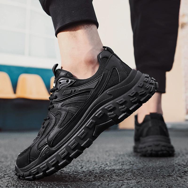 Spring Men's Shoes 2025 New Black Sports and Leisure Work Waterproof, Anti Slip, Wear-resistant and Durable Labor Protection Trendy Shoes