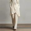 Long-sleeved T-shirt Trousers Two-piece Casual Solid Color All-match Suit