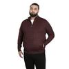 Duke Mens D555 Cramlington Knitted Quarter Zip Kingsize Sweatshirt