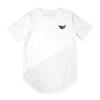 Muscleguys Mens  Printed Fitness Tees Youthful Vitality Short Sleeve T-shirt Sportswear Tees Mesh+cotton Gym Clothing  Bodybuilding  Top