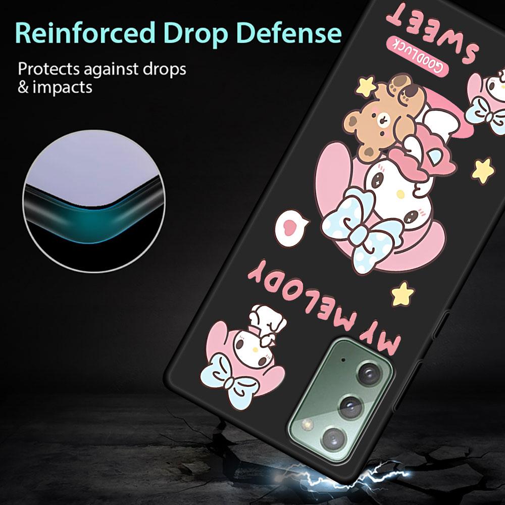 Cinnamoroll Kuromi Case for Samsung Galaxy Note 20 Ultra 10 Plus 9 8 TPU Phone Cover Note 10 Lite Soft Shell Funda Capa