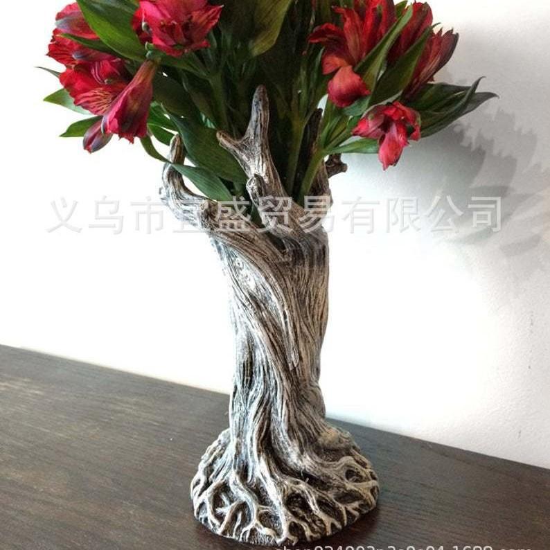 Octopus Flower Pot Monster Tree Flower Pot Ornament, Garden Decorative Floral Container, Decorative Ornament Gray