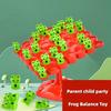 1 set Frog Balance Toy Educational Focus Training Toy Parent- Child Party Multiplayer Puzzle Game Toys Festival Party Gifts
