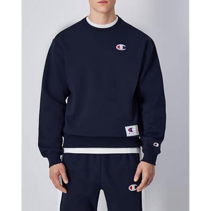 Sweat - CHAMPION - Legacy Retro Sport - Bleu - Manches Longues - Automne-Hiver 2024