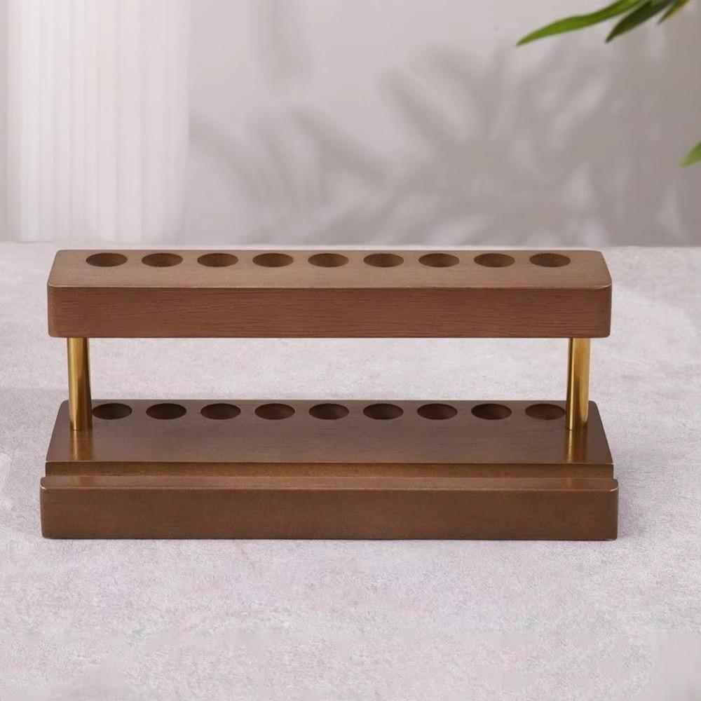 Sleek Desk Organizer 9 Slots Phone Stand Multifunction Pen Holder  For Office School