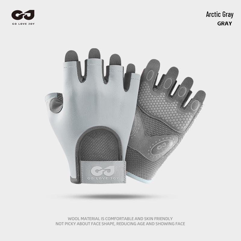 Andningsbara Halkfria Cykelhandskar - Stötdämpande, Halvfinger, för Män & Kvinnor