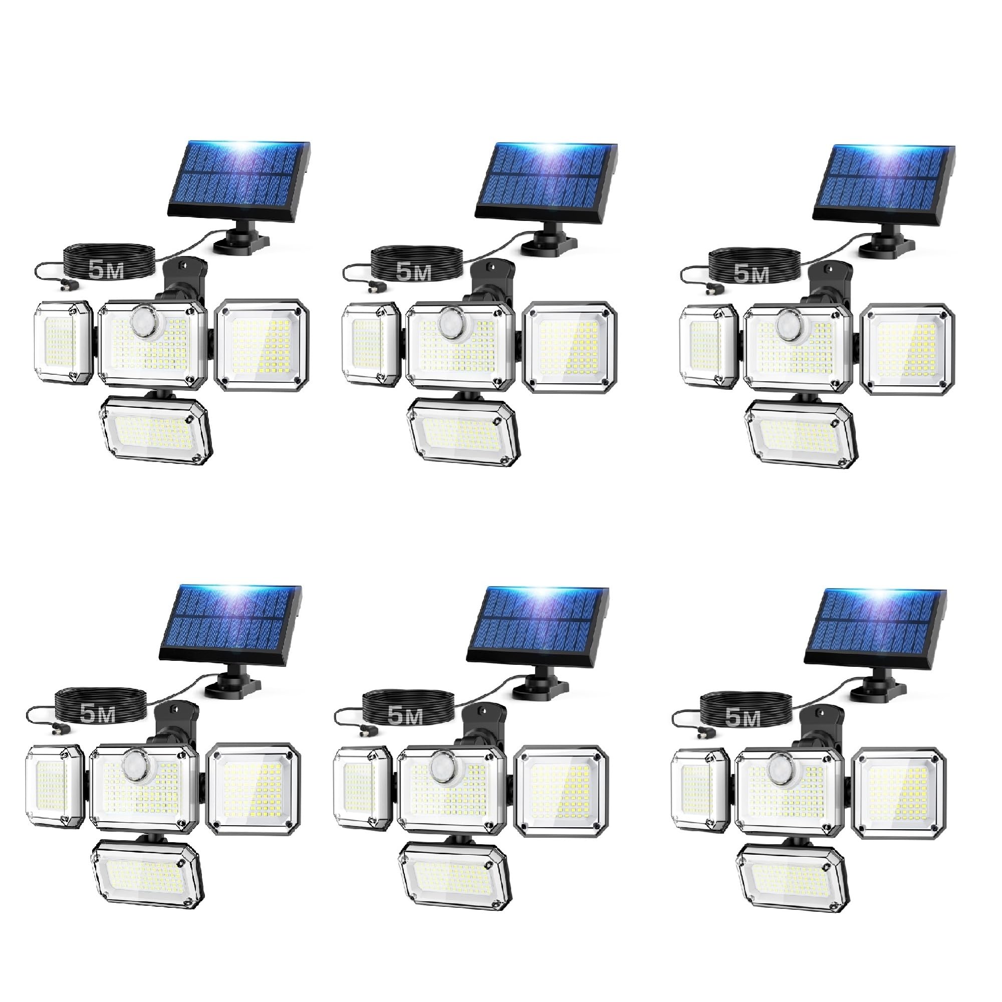 

Solar Outdoor Motion Sensor Brightness Separable Security 3 Intelligent Angle 2400mAh High Capacity Super Automatic Suitable for Disaster Prevention