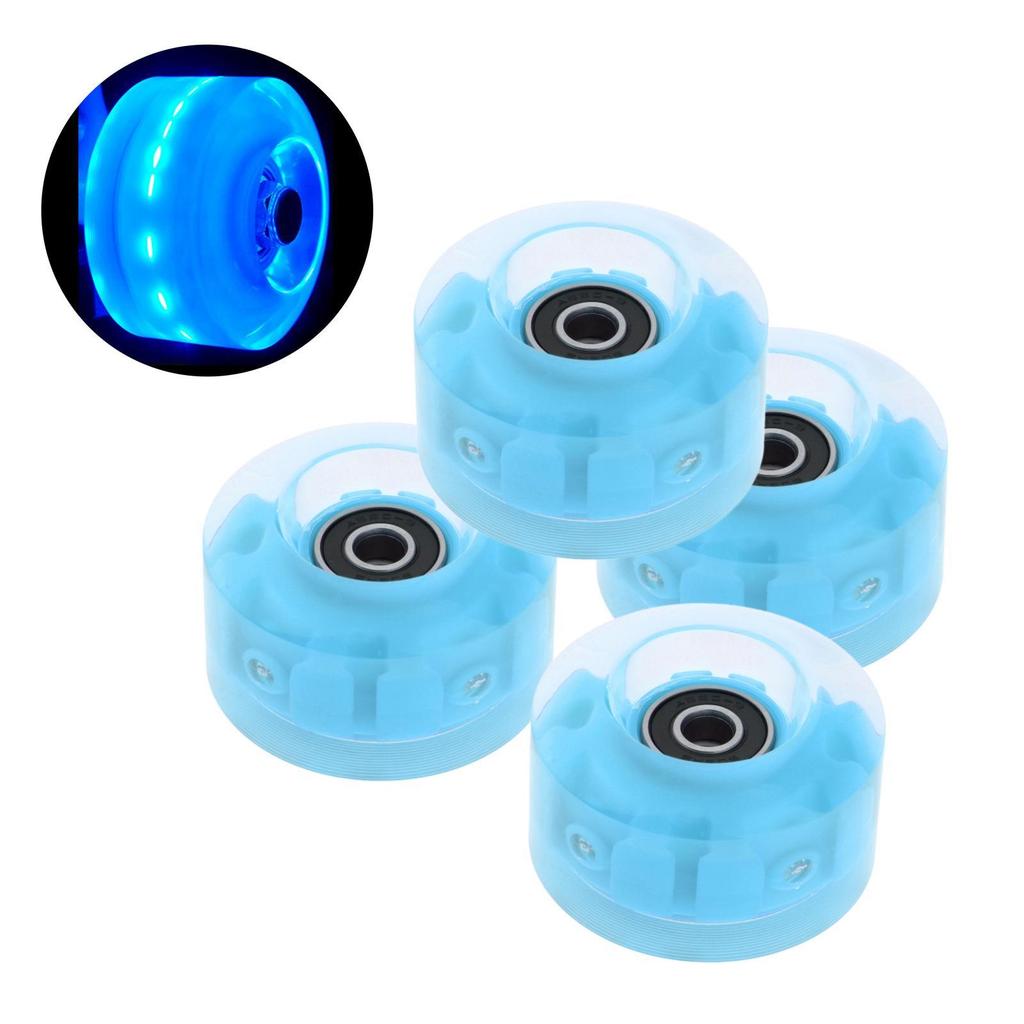 4 Packung Roller Skate Wheels with Bearings for Double Row Skateboard