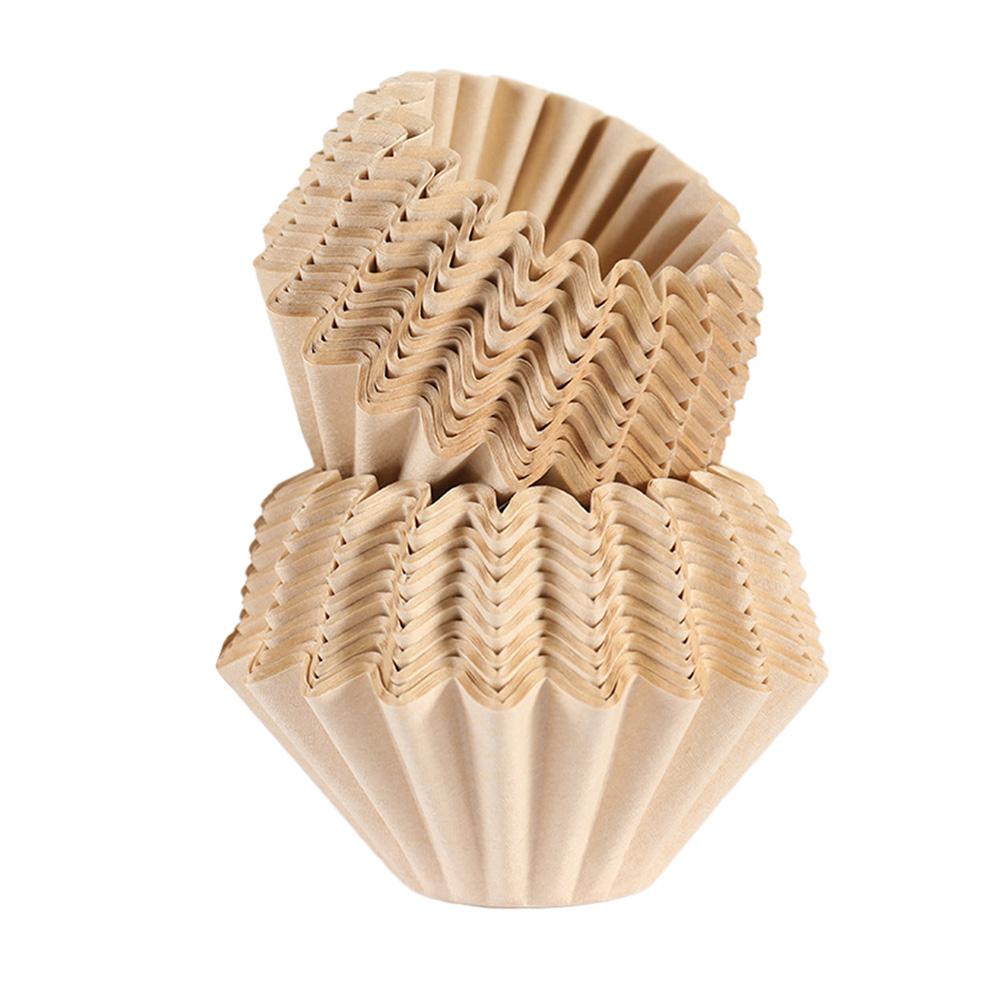 50pcs Coffee Powder Cup 155/45 Cake Cup Shape Coffee Filter Paper Pour Over Filtration Bag for Home